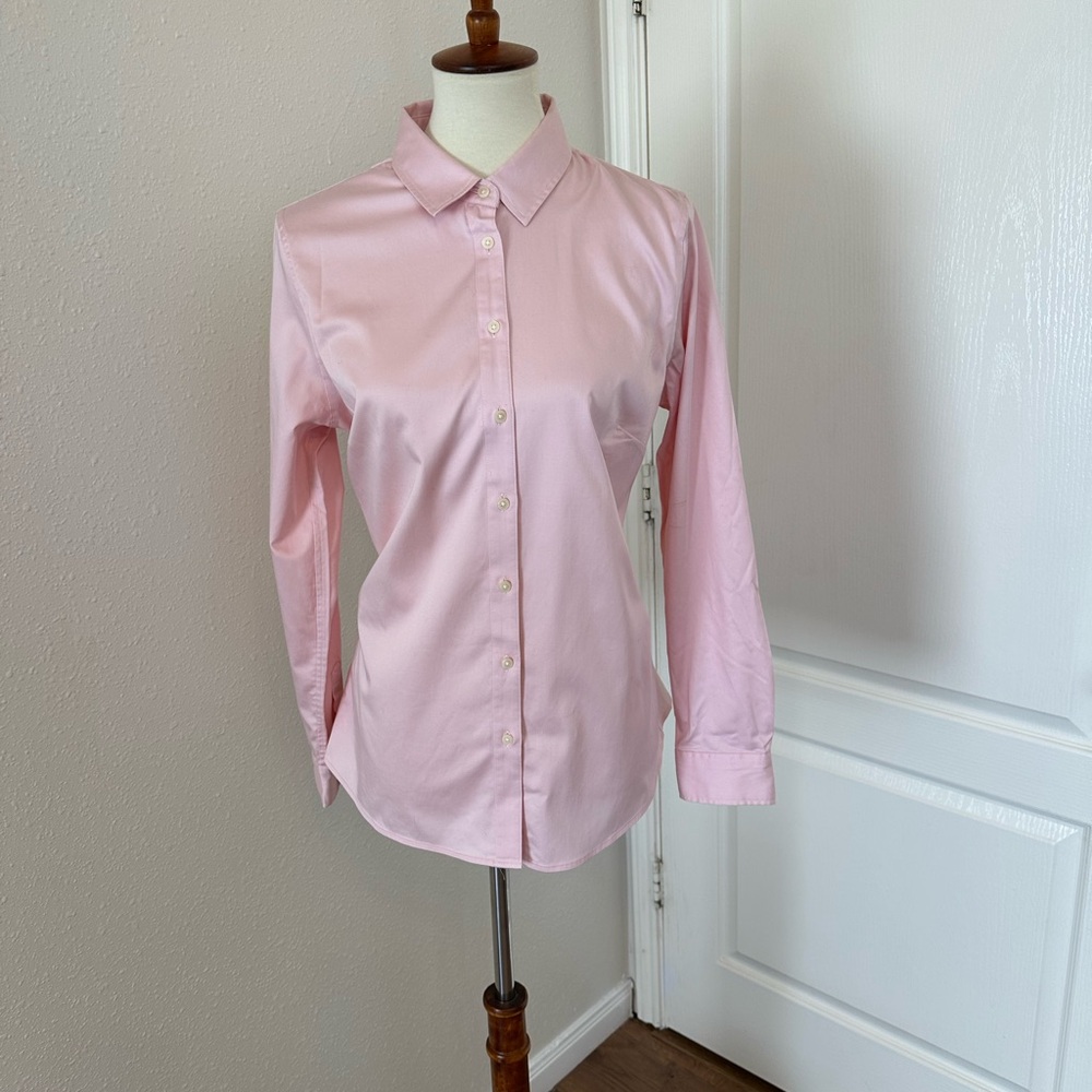 Pink Button-Up Shirt Banana Republic